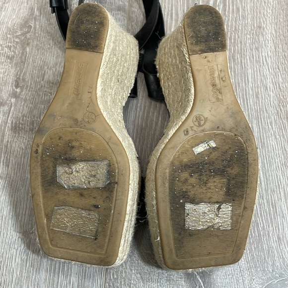 Bamboo Espadrille High Wedge Platform Heel Square Toe Ankle Strap Sandals 8 - Picture 11 of 14